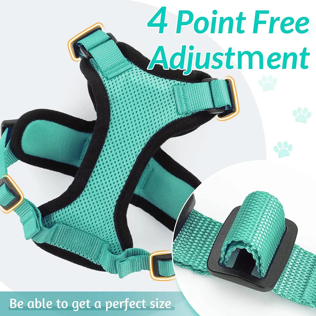 Summer Cat Dog Harness Lead Leash Adjustable Vest Polyester Mesh Breathable Harnesses Reflective for Small Dog Cat Lesah Zpaxo