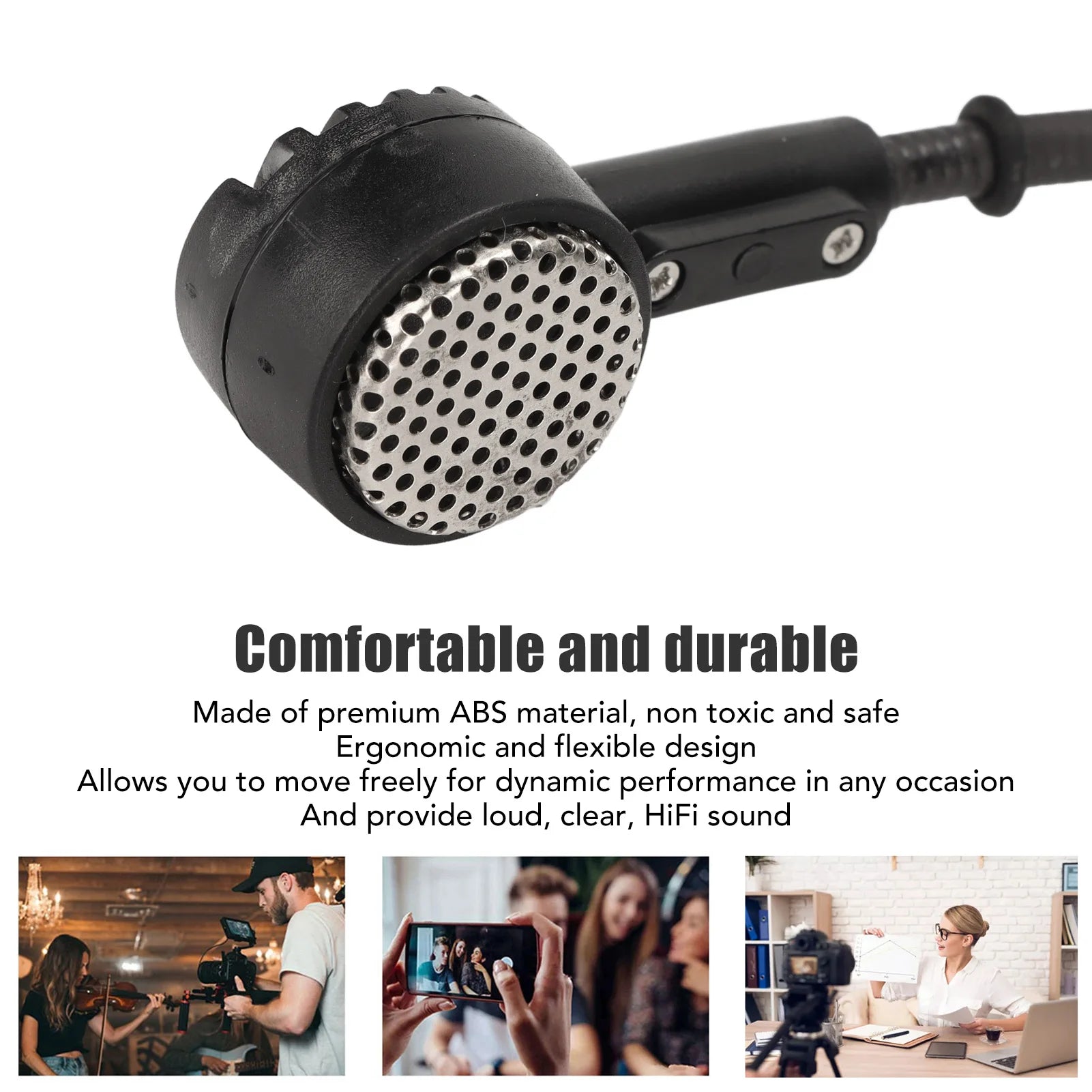 Headworn Microphone 16 4ft Length Wired Lightweight Jack Earhook