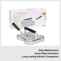 Patty Press Heavy-duty Non Stick Flat Bottom Hamburger Smasher 5-Grid
