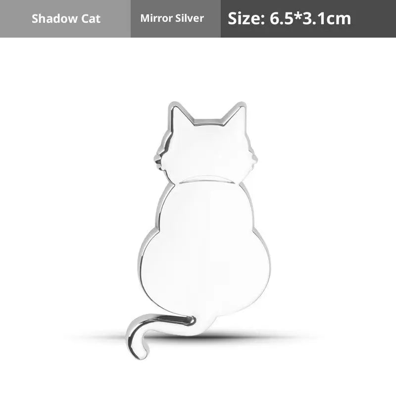 Cute 3D Metal Cat Sticker Personalized Car Emblem Originality Body Zpaxo A5