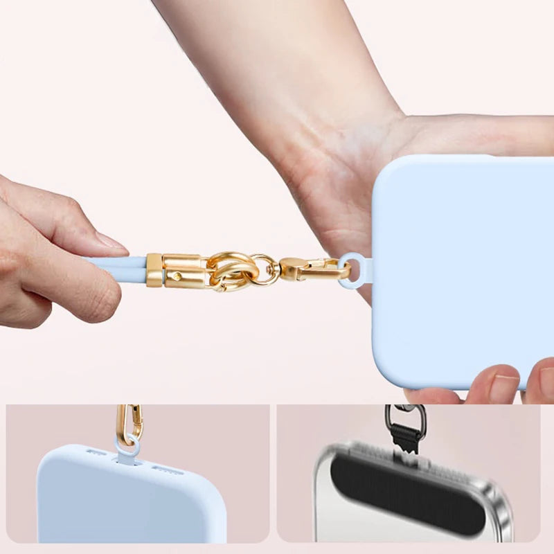 Adjustable Silicone Wrist Strap Phone Lanyard – Universal Fit