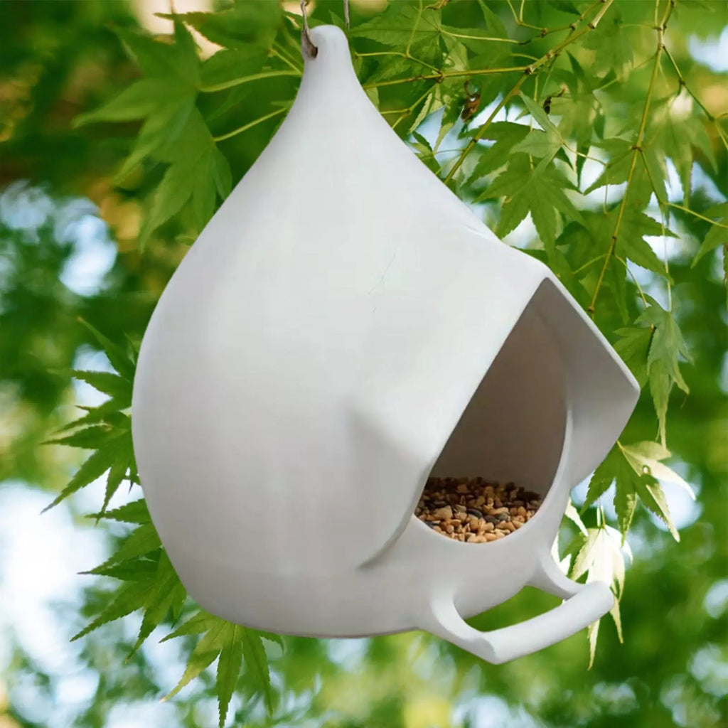Bird Feeder Easy to Refill Rainproof Bowl Hummingbird Feeder for Backyard Garden Patio Lawn Balcony Birdwatching Porch Deck Zpaxo