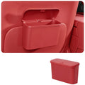 Car Mounted Hanging Garbage Bin Press Lid Multifunctional Storage Zpaxo Red