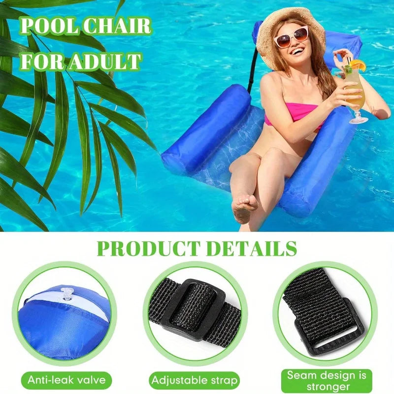 Inflatable Mattresses Water Fun Swimming Pool Hammock Lounge Chairs