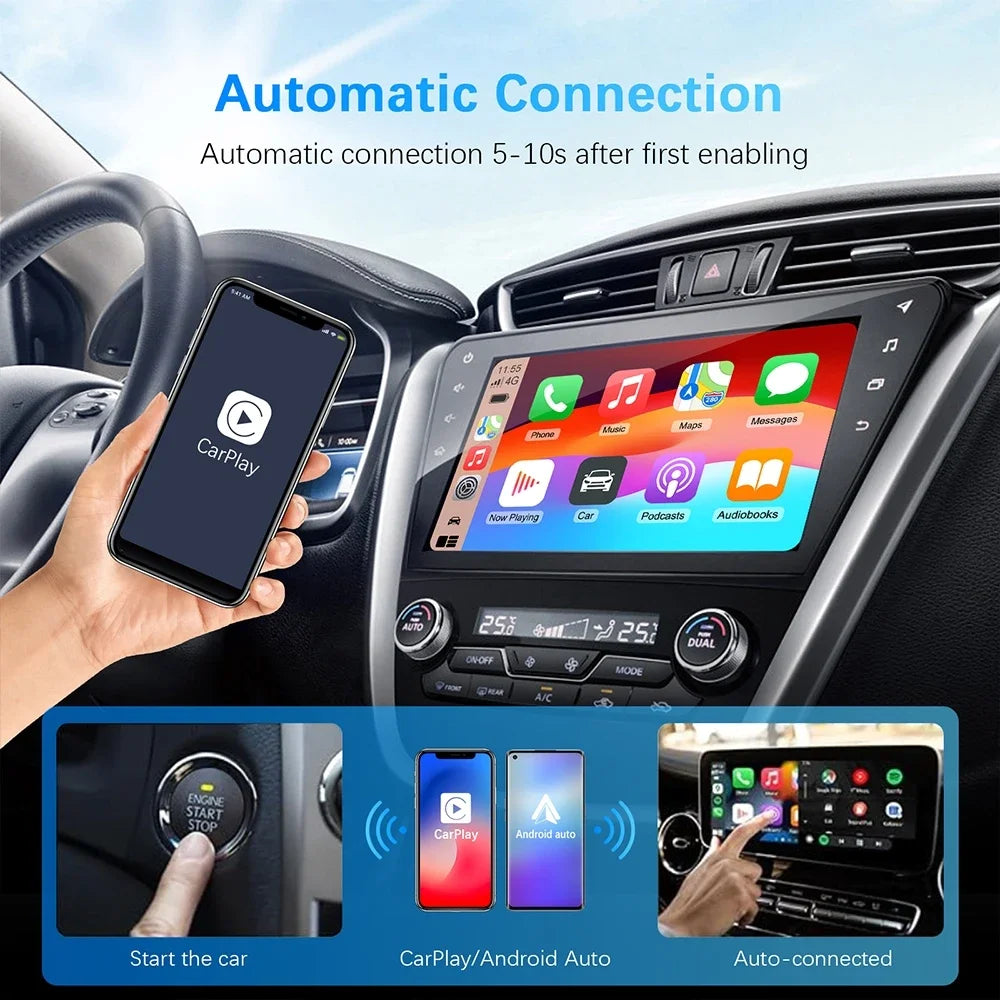 1 Mini Box Wired Wireless Carplay Android Auto 5GHz WiFi5 Zpaxo