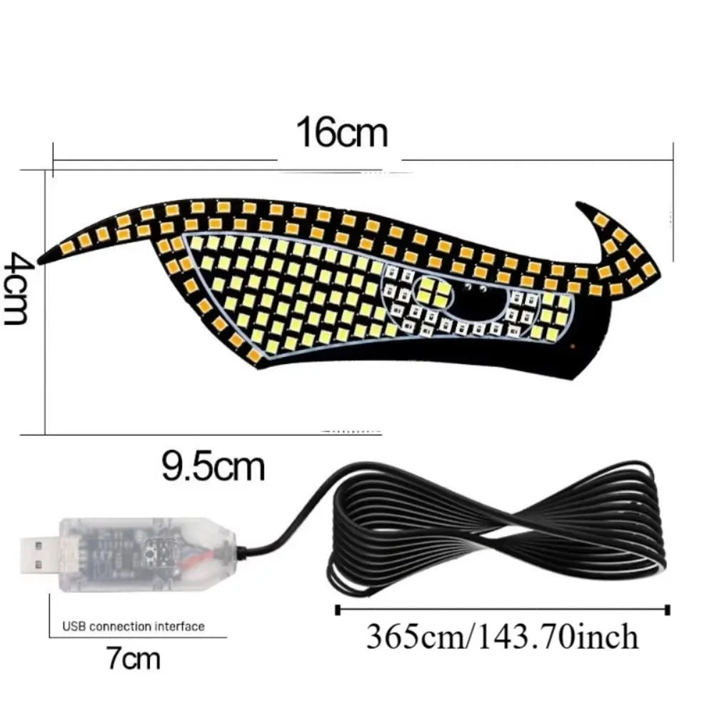 Night Driving USB Demon Eye Light 5V RGB Dynamic Devil Eyes Zpaxo