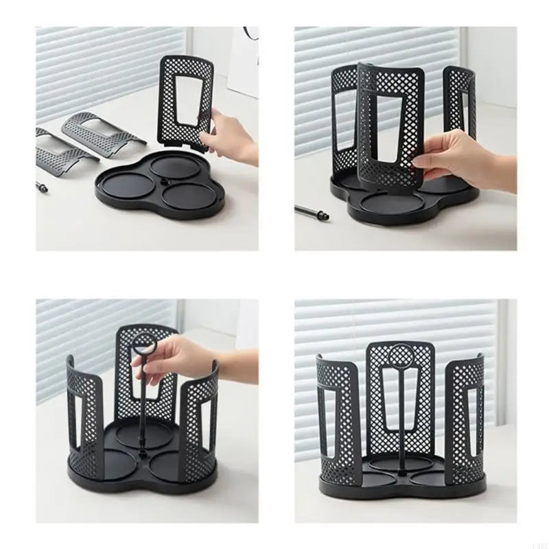 Cup Lid Organizers 360 Degree Rotating Dispenser Disposable Cups 3