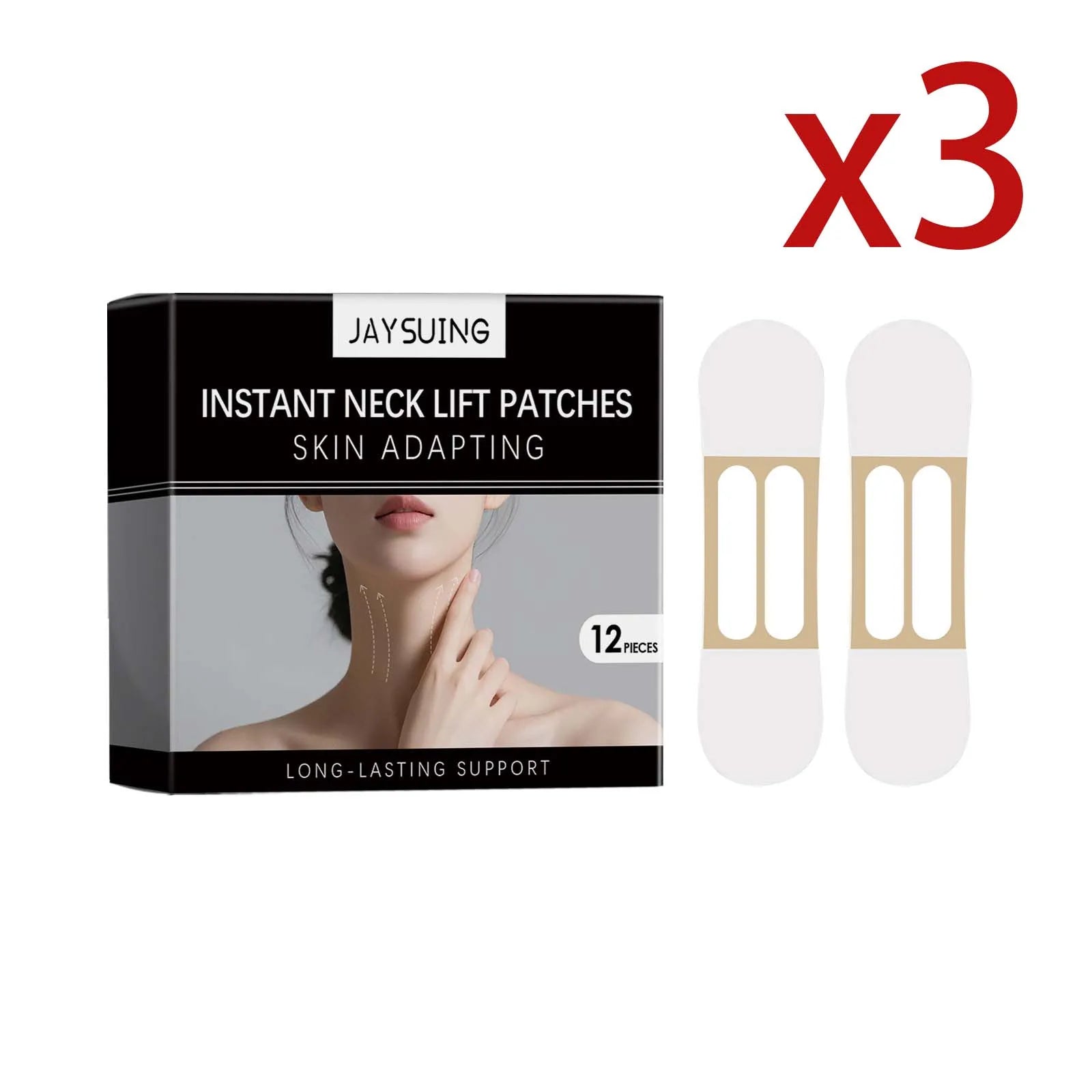 Hyaluronic Acid Neck Lifting Patches – Anti-Wrinkle 12PCS Neck Lifting Patch Zpaxo 3x12PCS