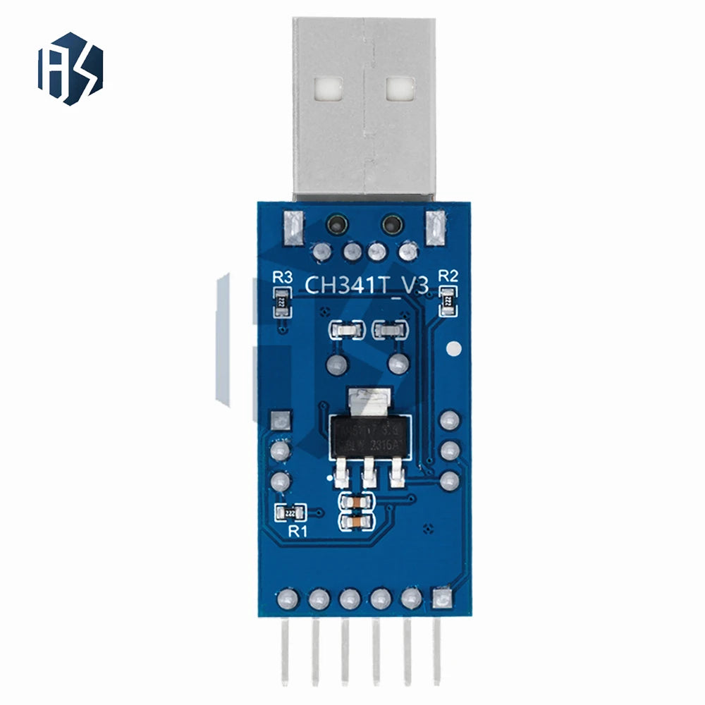 CH341T 1 Module 3 3V 5V USB I2C IIC UART TTL Single-chip Serial Port Zpaxo