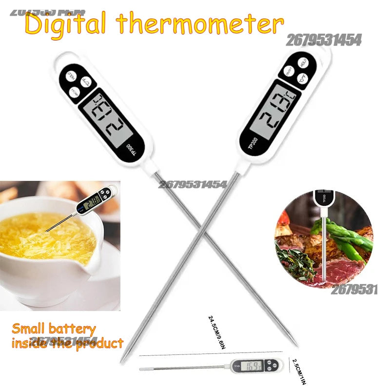 1/2pcs Digital Thermometer Digital Probe Meat/Milk Food Temperature Thermometer Kitchen Cooking Baking BBQ For Kitchen Zpaxo