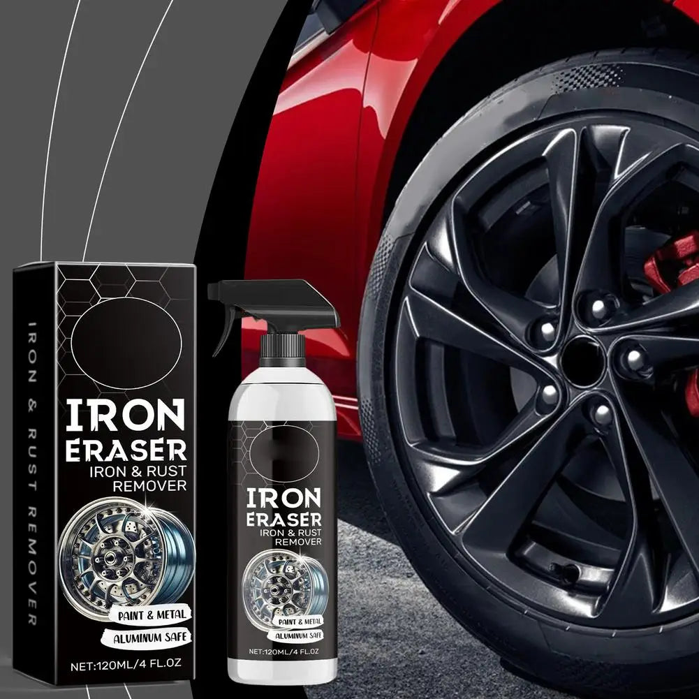 Car Wheel Rust Remover Spray Car Rust Remover Derusting Spray Safe Stains Fast-Acting Formula for Car Detailing Restores Shine Zpaxo