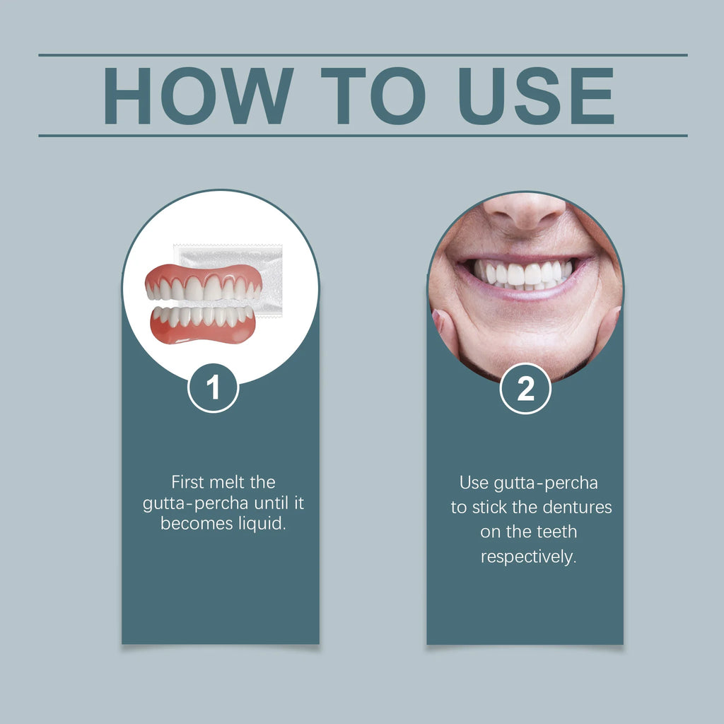Soft Silicone Temporary Tooth Veneers Smile Correction Kit Temporary Tooth Veneers Zpaxo