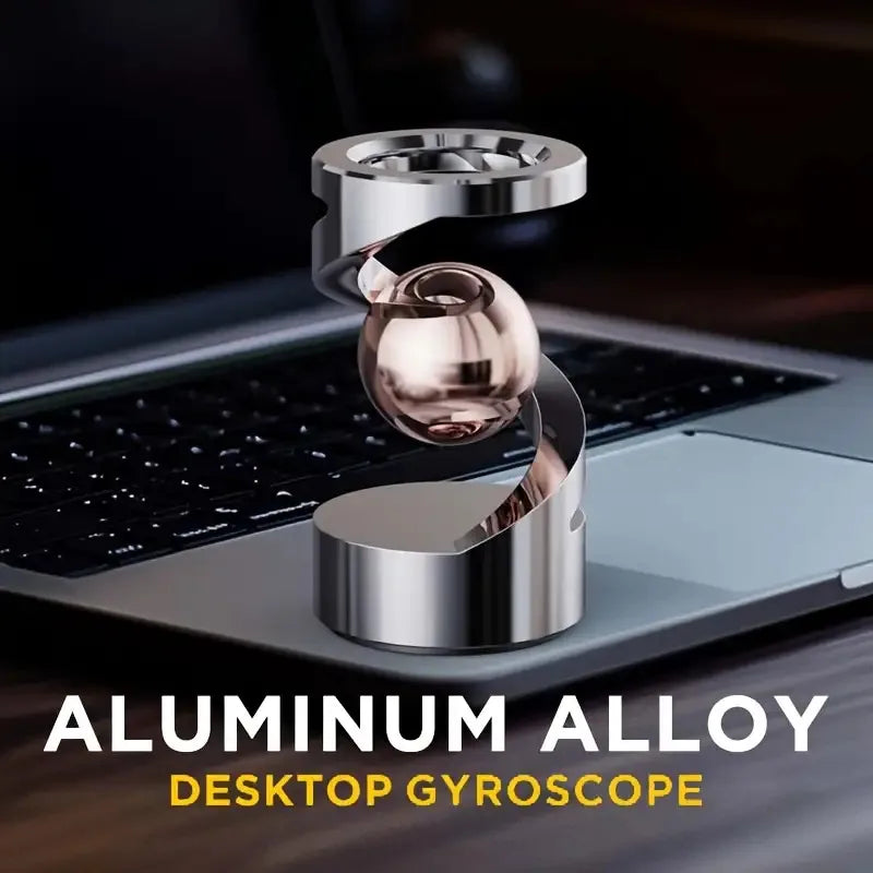 Elegant Floating Gyro Ornament Aluminum Alloy Non Finger Rotating