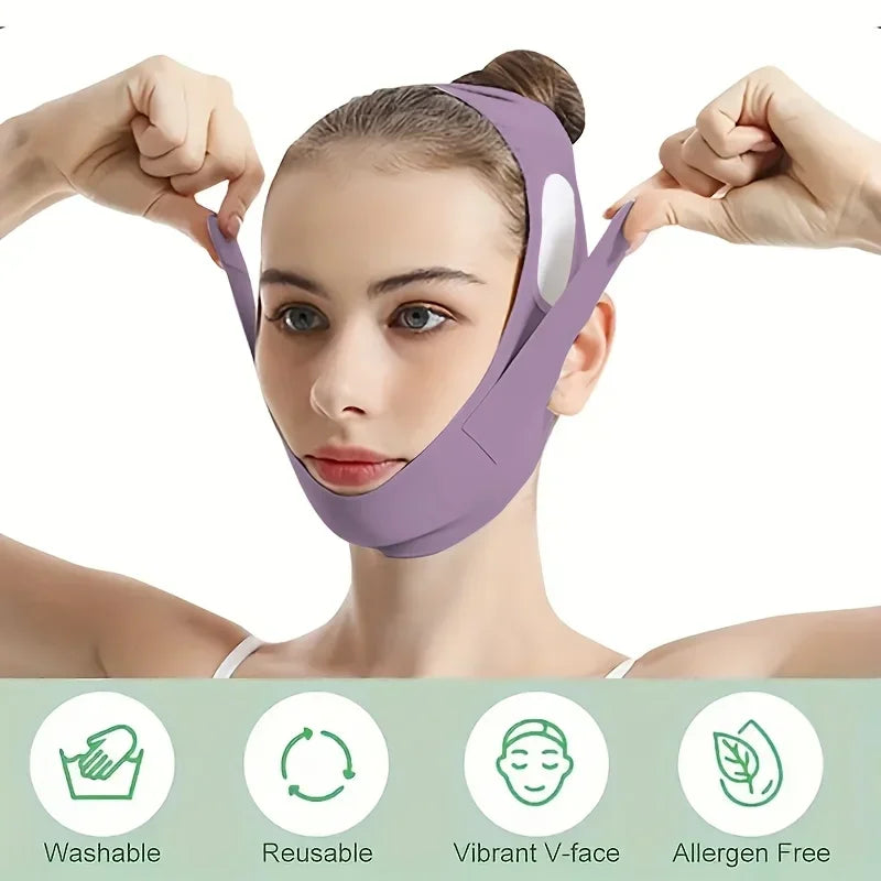 Overnight Face Lift Band Graphene Fiber Double Chin Reducer Jawline
