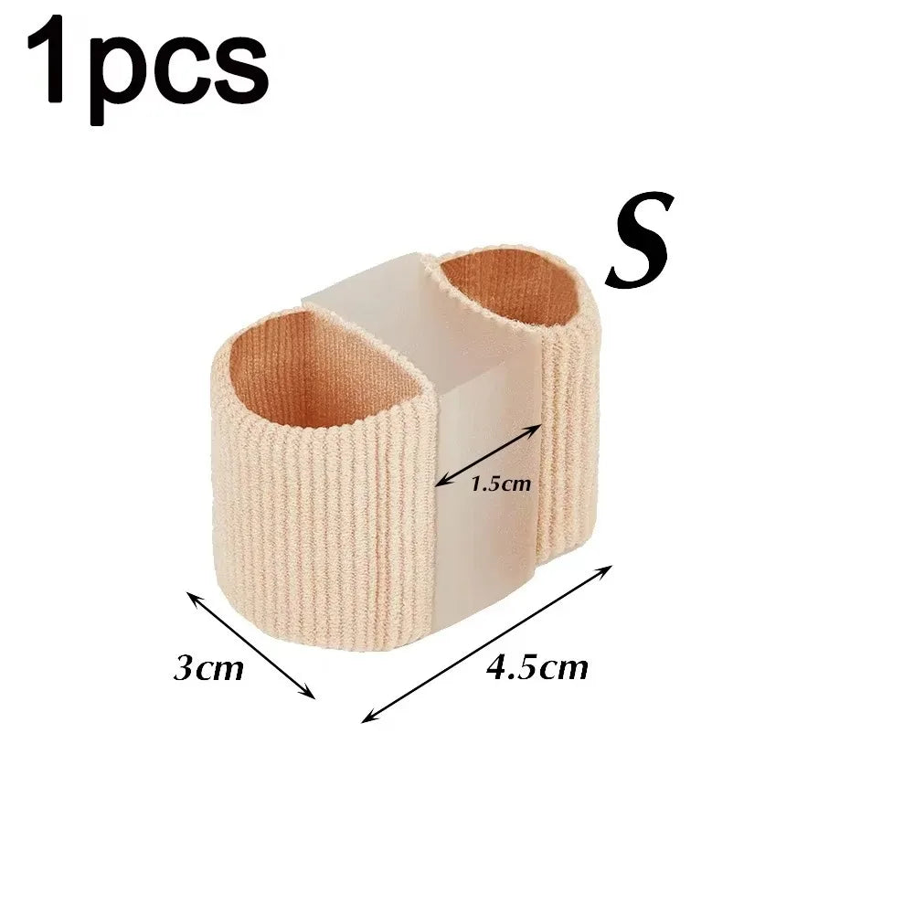 Silicone Two Toe Separator Adjuster Straightener Bunion Hallux Valgus Corrector Effective Thumb Finger Correction Foot Care Tool Zpaxo S