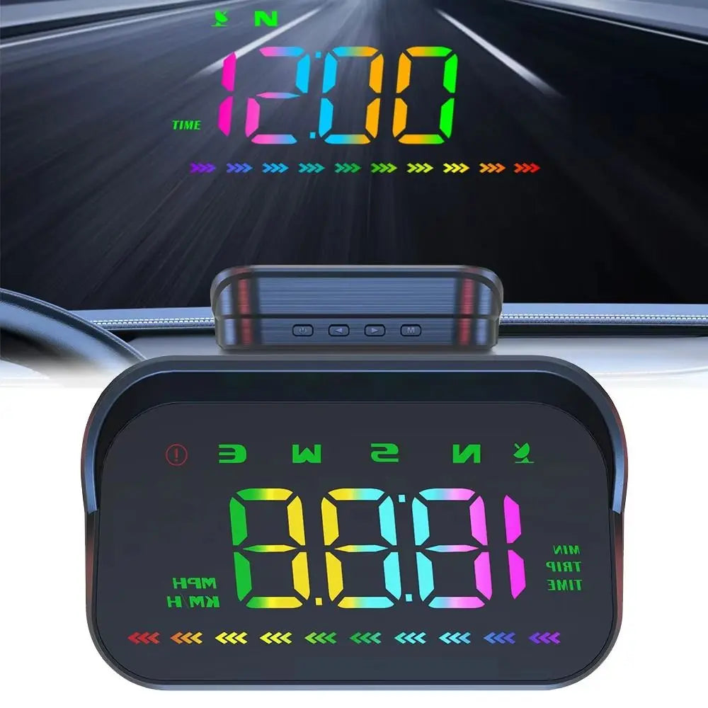 HUD Car Head Up Display Universal Portable Digital Speedometer Plug Zpaxo