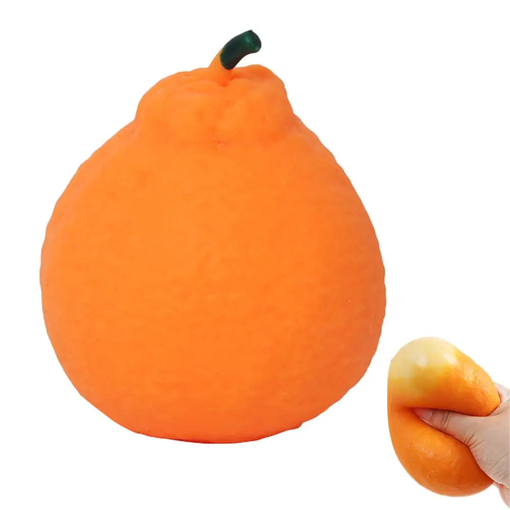 1/2PCS Ugly Orange Squeesh Toy For Anxiety Relief Cute Citrus Fidget Sensory Novelty Toys Simulation Fruit Home Decor Useful Toy Zpaxo 5CM