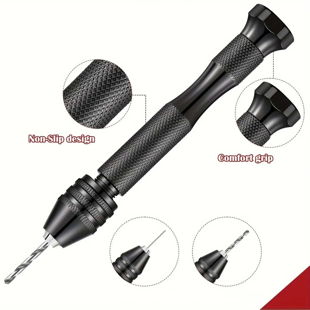 1/11Pcs Mini Hand Drill With 0.3-3.2mm Drill Bits Set Rotary Tools For Models Hobby DIY Wood Craft Handmade Tools Zpaxo