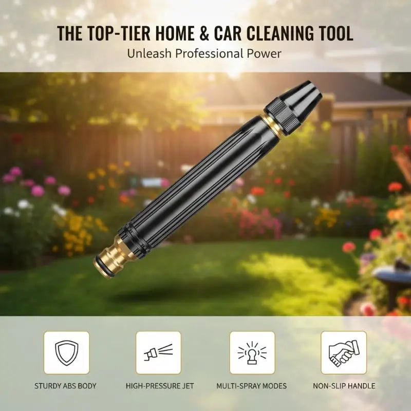 Adjustable High-Pressure Car Wash Water Gun – Brass Nozzle