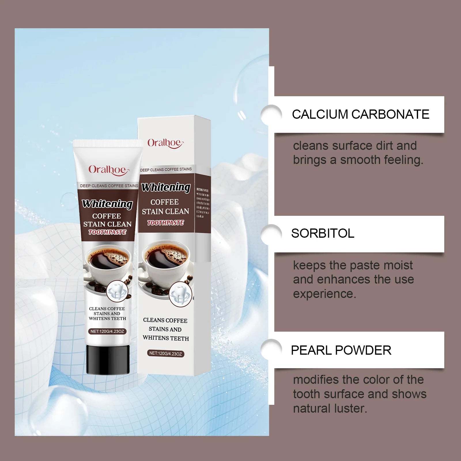 Coffee Stain Removal Toothpaste Whiten Tooth Remover Plaque Improve Bad Breath Protect Enamel Dental Bleach Brighten Toothpaste Zpaxo