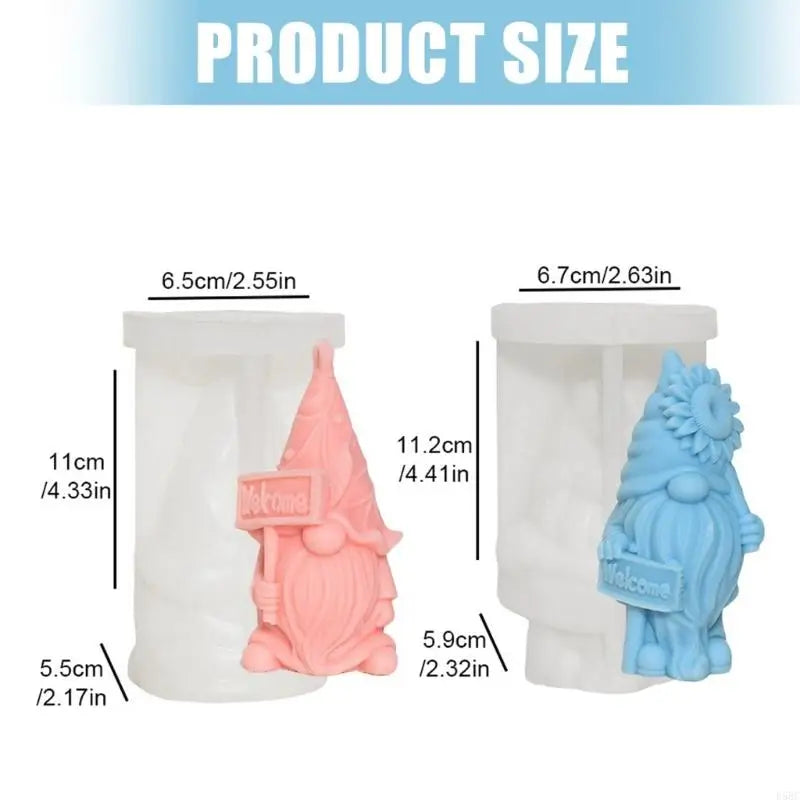 Santa Elastomer Molds DIY Render Christmas Decoration Crafting