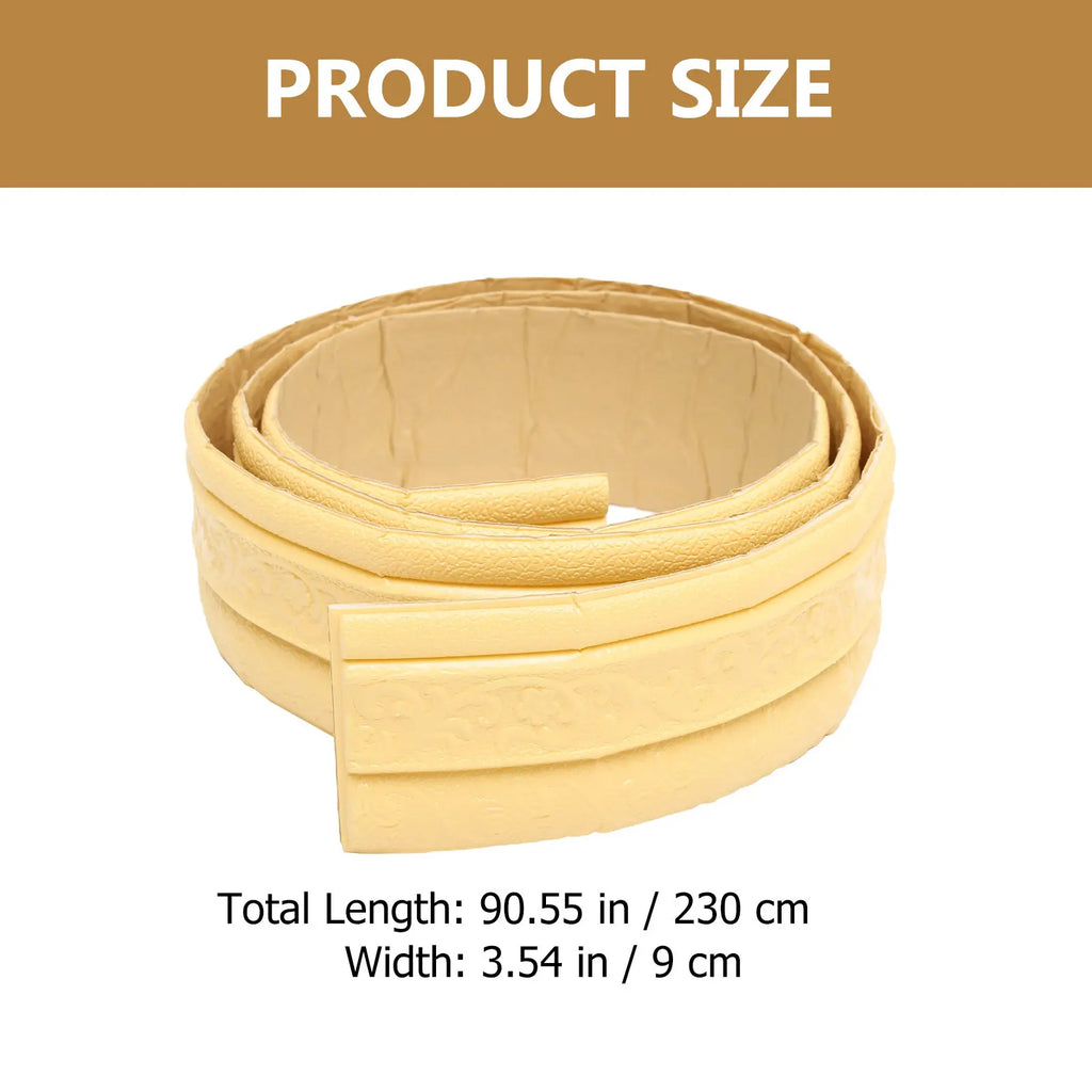 Waterproof Wall Sticker Skirting Border Removable Decorative Smooth