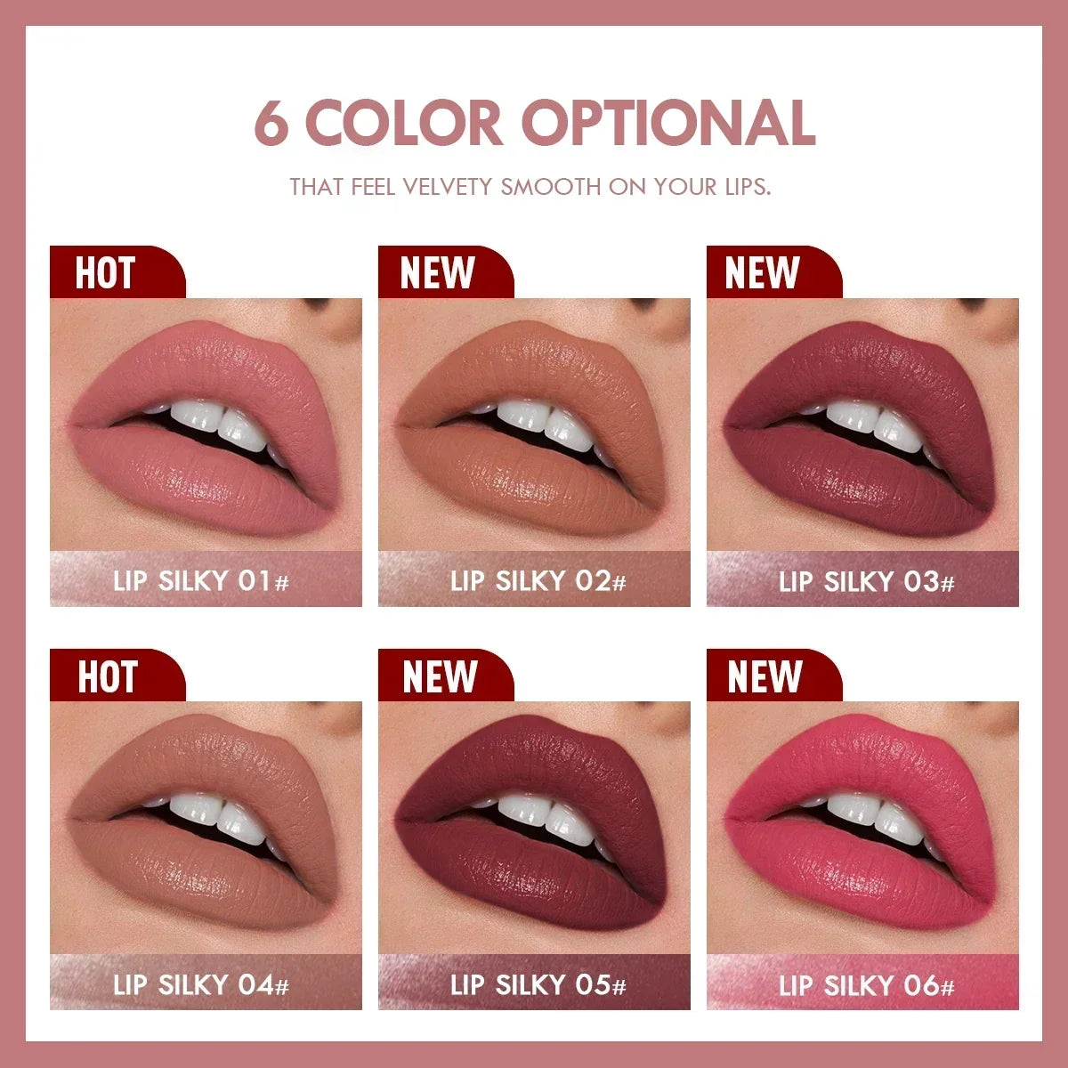 1PC Moisturizing Lipstick, Long-lasting, Waterproof, Non-Stick Cup, Smooth, Ideal Gift for Girls Zpaxo