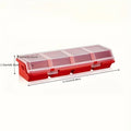 1Pc Multi-Compartment Organizer Box For Screws & Small Parts - Durable Plastic Hardware And Jewelry Storage Case Zpaxo 1pcs