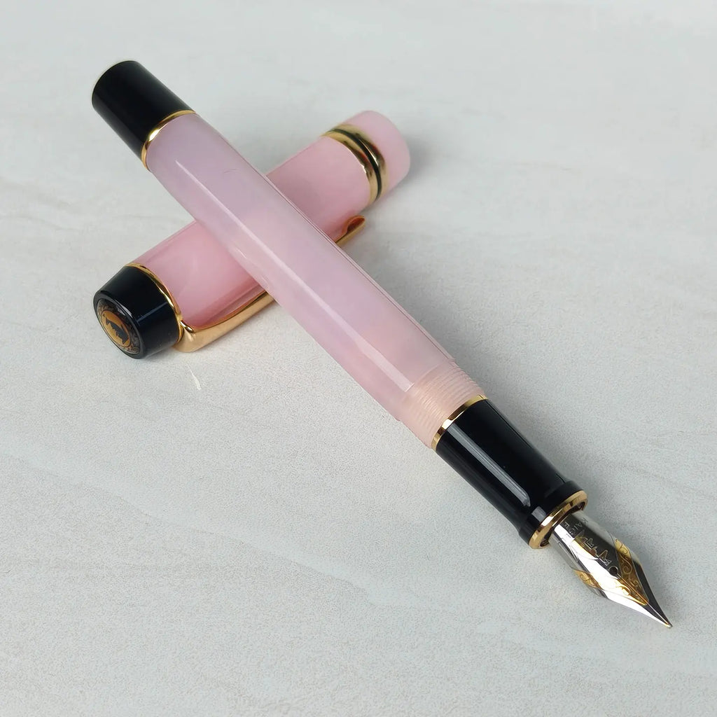 Kaigelu 316 Fountain Pen F Nib Blue Brown White Marble Amber Pattern Ink Pen Writing Gift For Students Office Business Zpaxo 316fenhong F