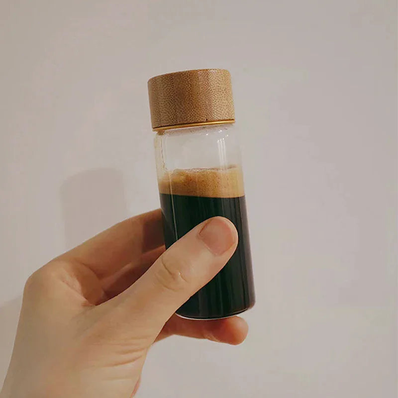 For Coffee Concentrate Milk Juice Leakproof Bottle With Lid Mason Jar Portable Empty Jar 20/25/30ml Mini Glass Bottle Zpaxo