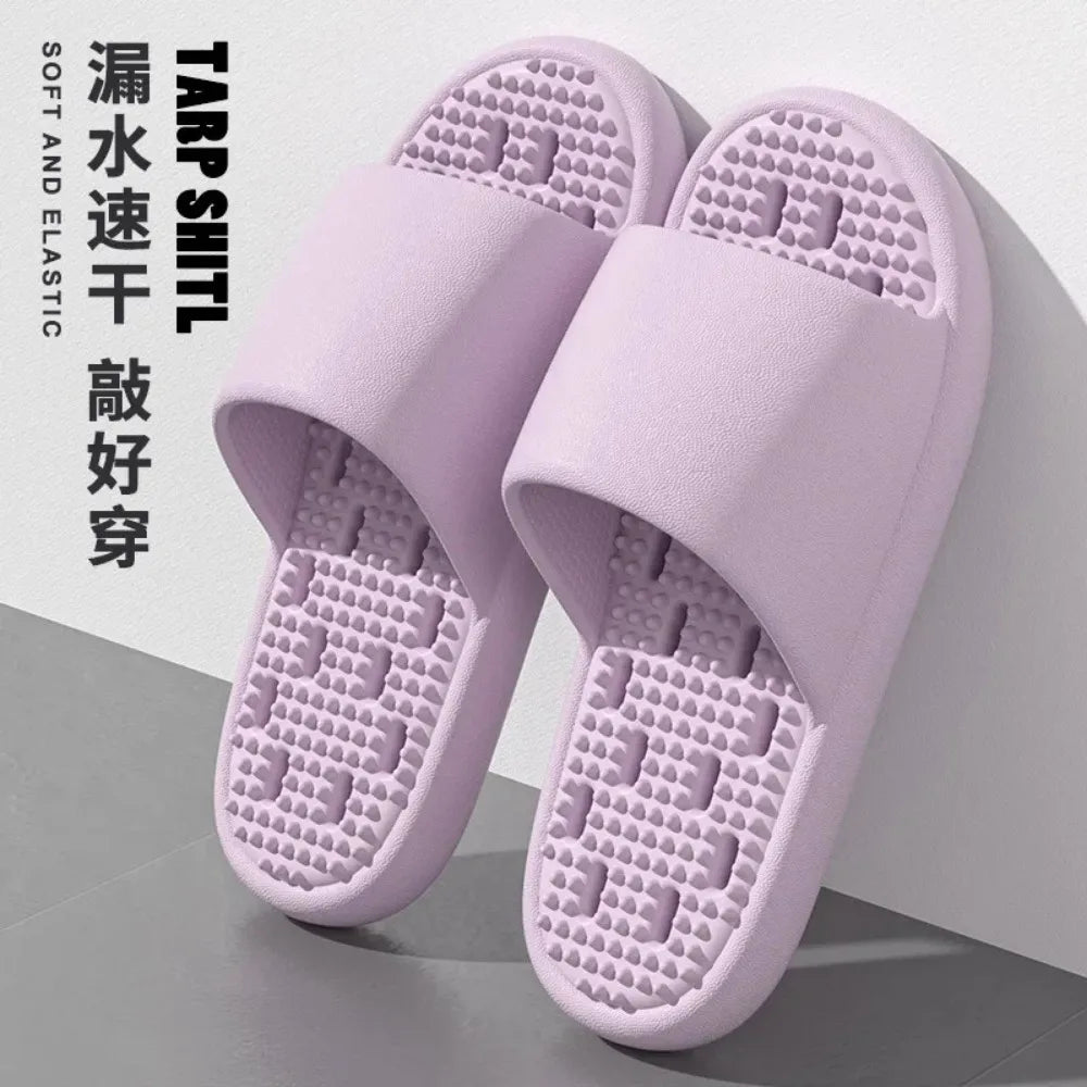 Leakage Quick-drying Thick-soled Massage Breathable Cooling Slippers