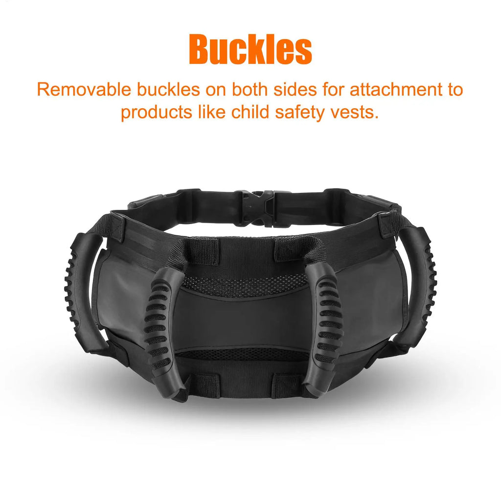 Motorcycle Backseat Handle Oxford Cloth Backseat Strap Motorcycle Passenger Belt Grip Grab for Riders Kids Adults ATV Snowmobile Zpaxo