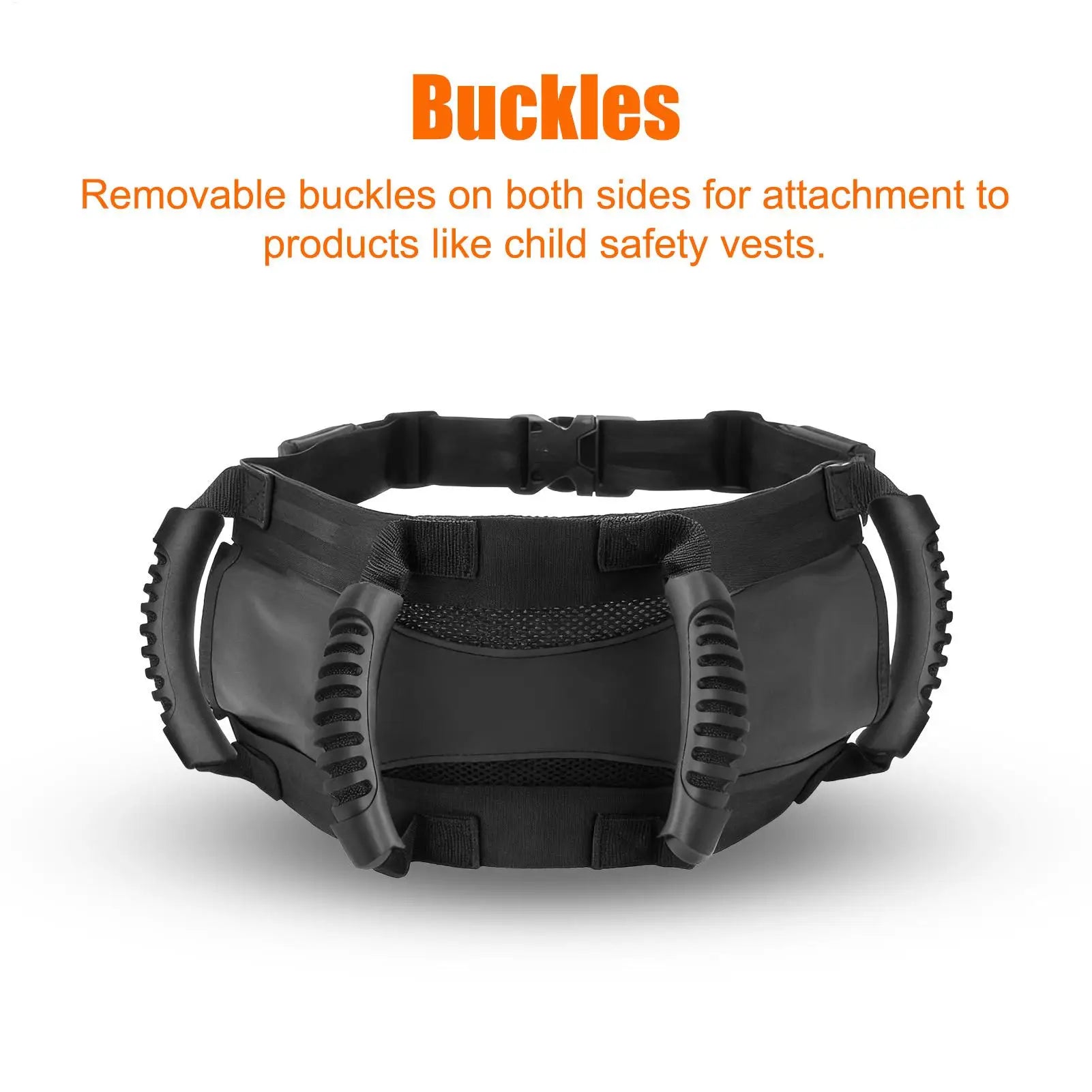 Motorcycle Backseat Handle Oxford Cloth Backseat Strap Motorcycle Passenger Belt Grip Grab for Riders Kids Adults ATV Snowmobile Zpaxo