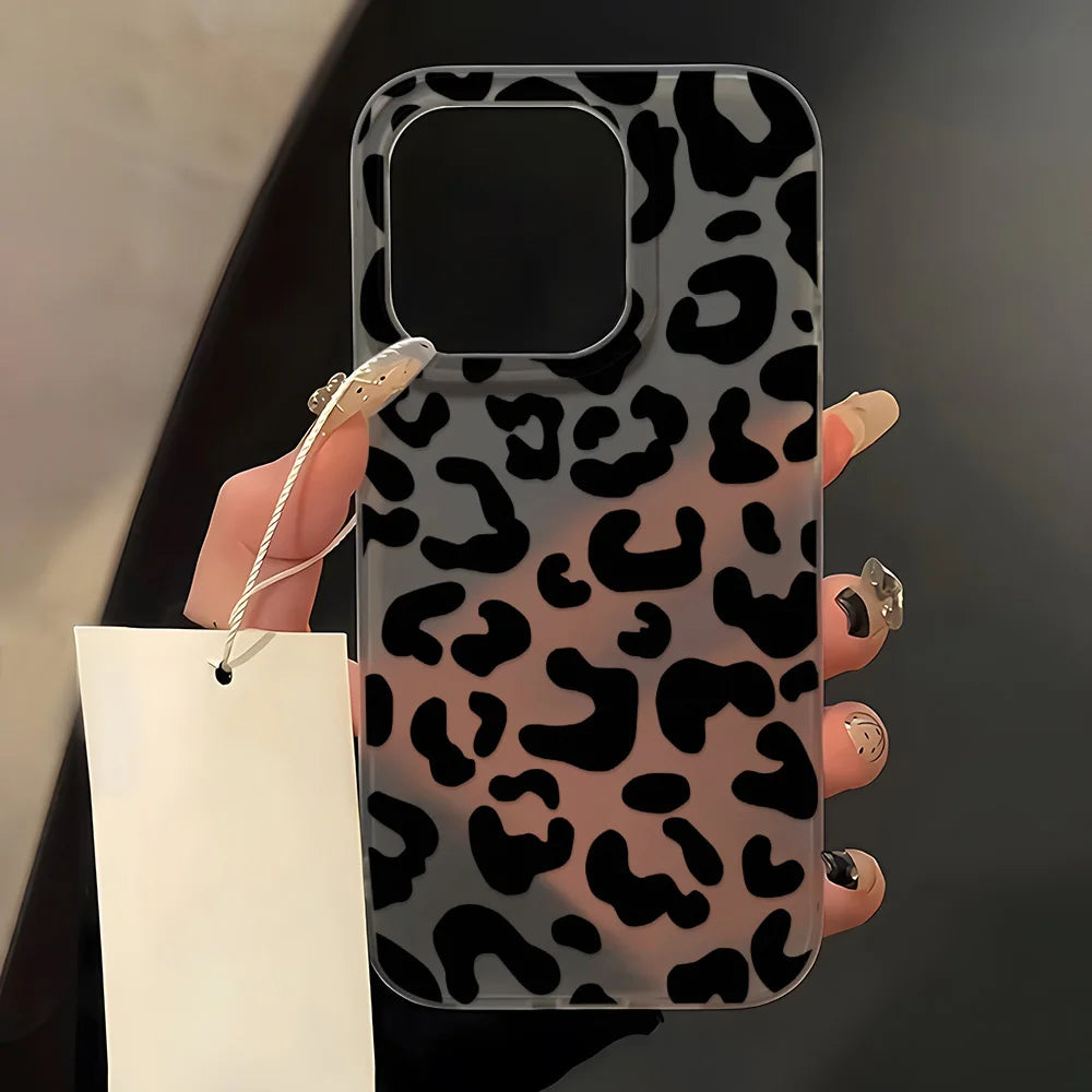 Leopard Print Phone Case Iphone 16 11 17 13 15 12 14 Max Mini
