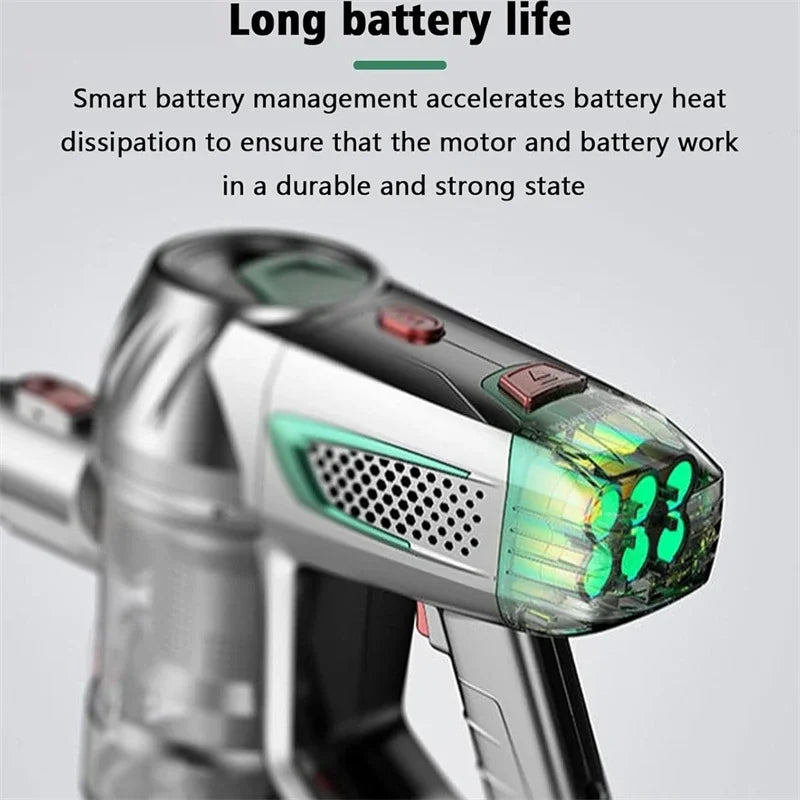 Portable Foldable Vacuum Cleaner LED Light Large Suction Handheld Cordless Wireless Vacuum Cleaner for Carpet Car Home Appliance Zpaxo