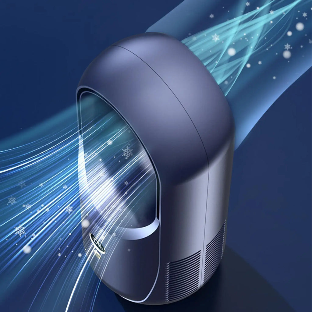 Fan For Bedroom Rechargeable 2000mAh Battery Bladeless Cooling Fan For Home Bedroom Living Room Office Bedside Traveling Men Zpaxo
