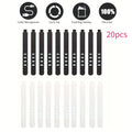Silicone Harness Wire Strap Black White 4-Hole Elastic Cable Tie