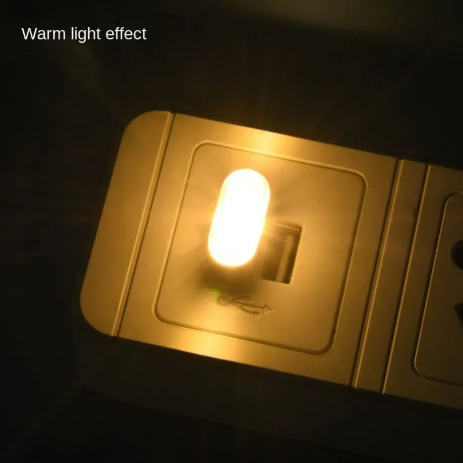 USB Mini LED Ambient Light, Car Interior Neon Lamp, Emergency Lighting, Night Light, PC Laptop Plug and Play, Portable USB Light Zpaxo Warm Light