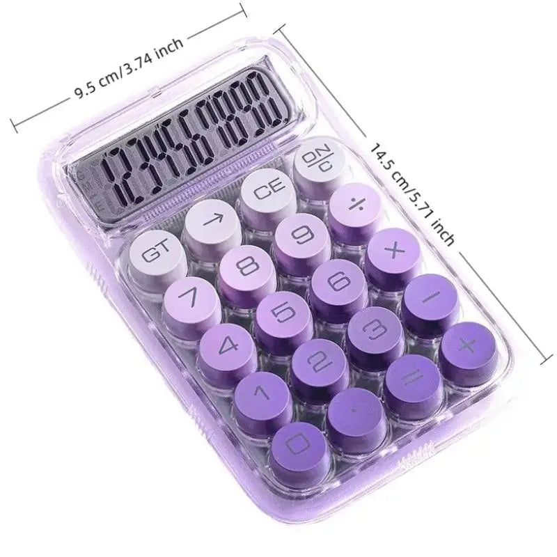 Large Screen Transparent Calculator – Big Buttons & Portable