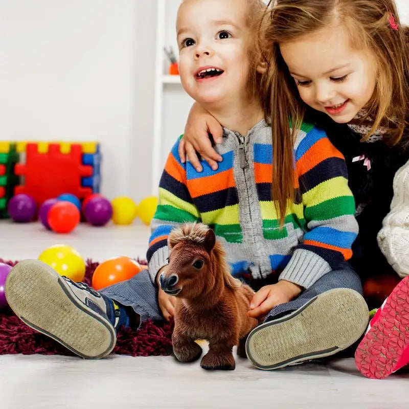 Kids Horse Toys Horse Stuffed Animal With Movement & Sounds Early Educational Toy Interactive Electronic Pet For Girls Boys Zpaxo