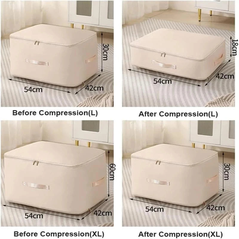 Large Capacity Compression Clothes Storage Bag Waterproof Cabinet Organizer Ultra Space Saving Quilt Pillow Blanket Storagepouch Zpaxo