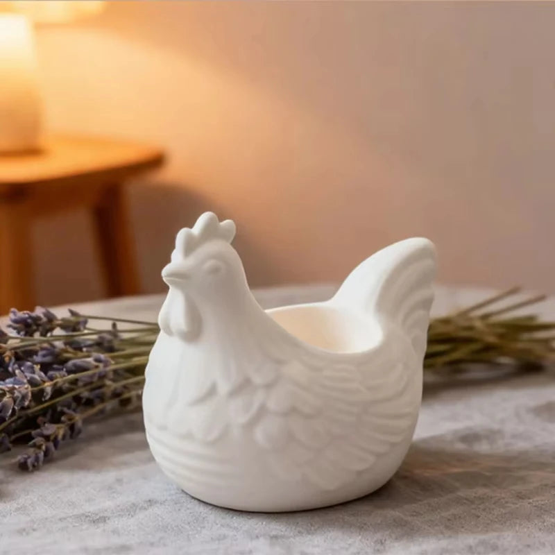 3D Rooster Silicone Mold – Resin, Clay & Candle Holder DIY