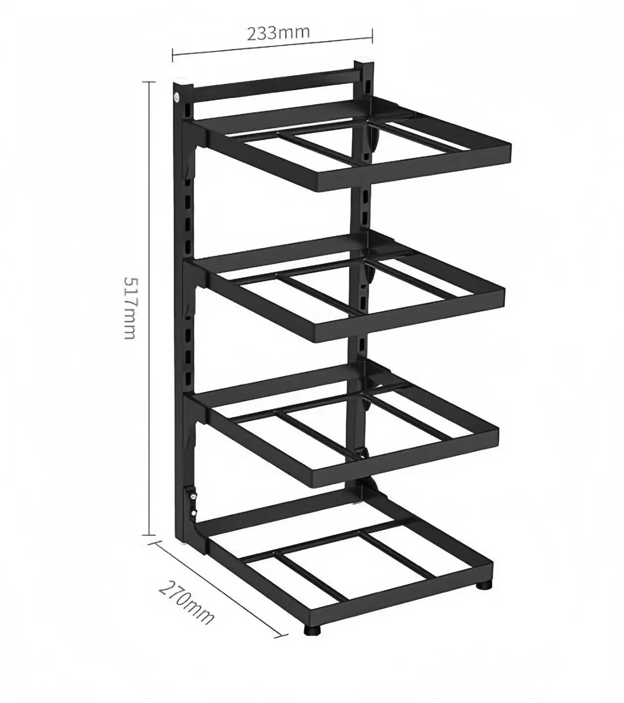 Kitchen Sink Storage Rack Multi-Layer Cooker Storage Rack For Home Stovetop Cabinets Adjustable Pot Rack Zpaxo