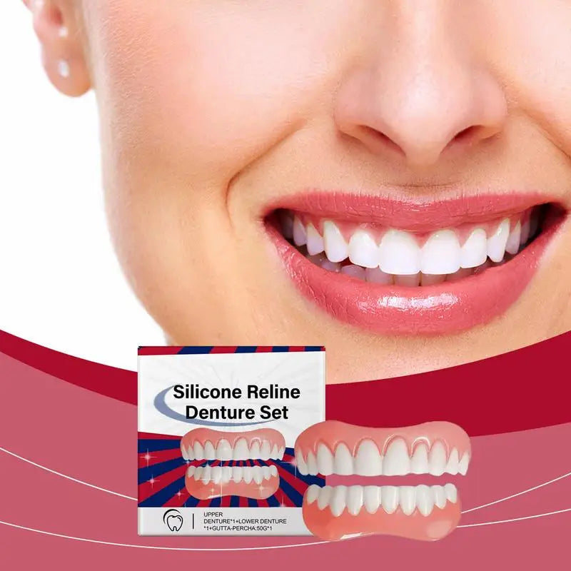 Silicone Denture Relines Kit – Natural Fit for Adults Denture Reline Kit Zpaxo