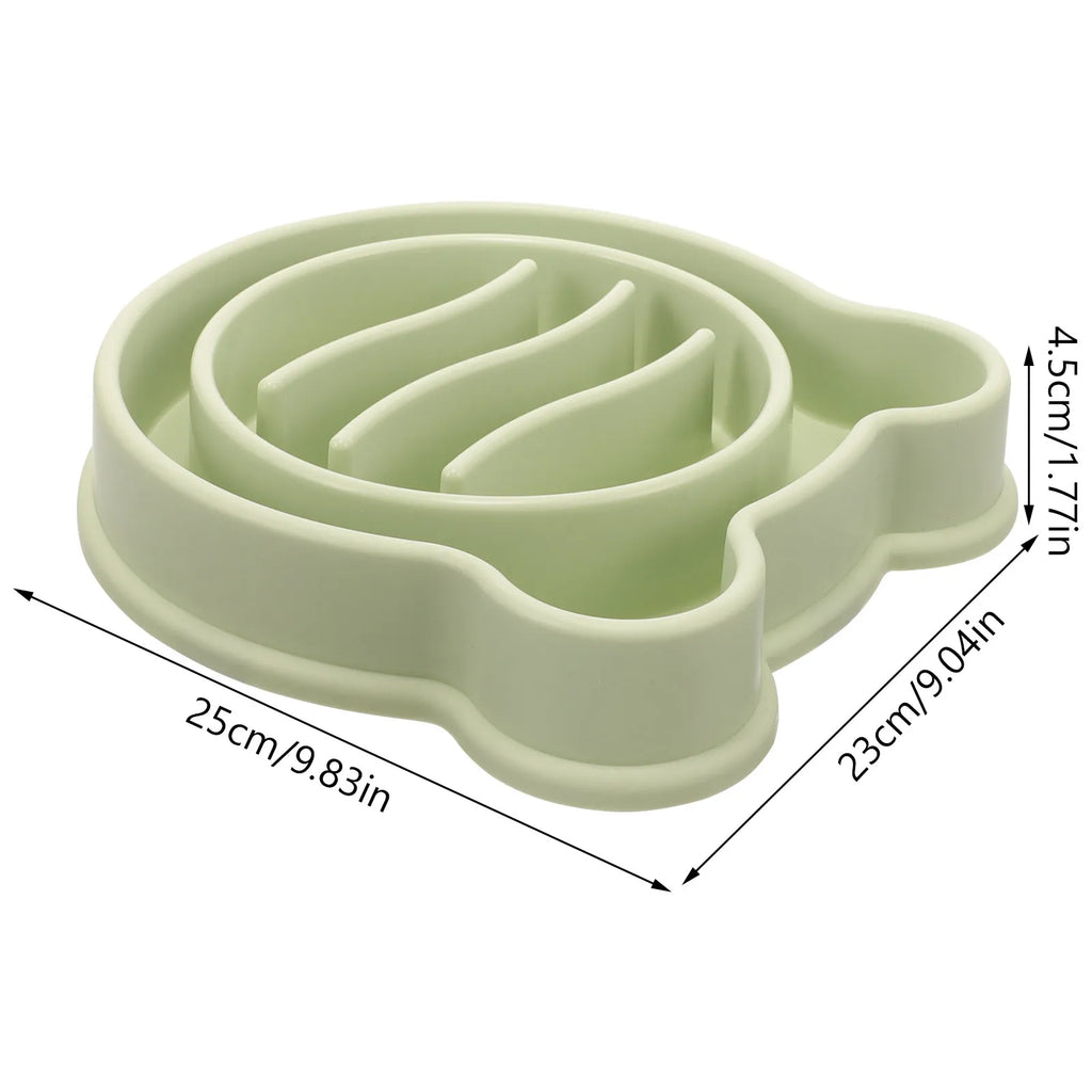 Dog Slow Feeder Bowl Pet Eating Reusable PP Material Sturdy Design