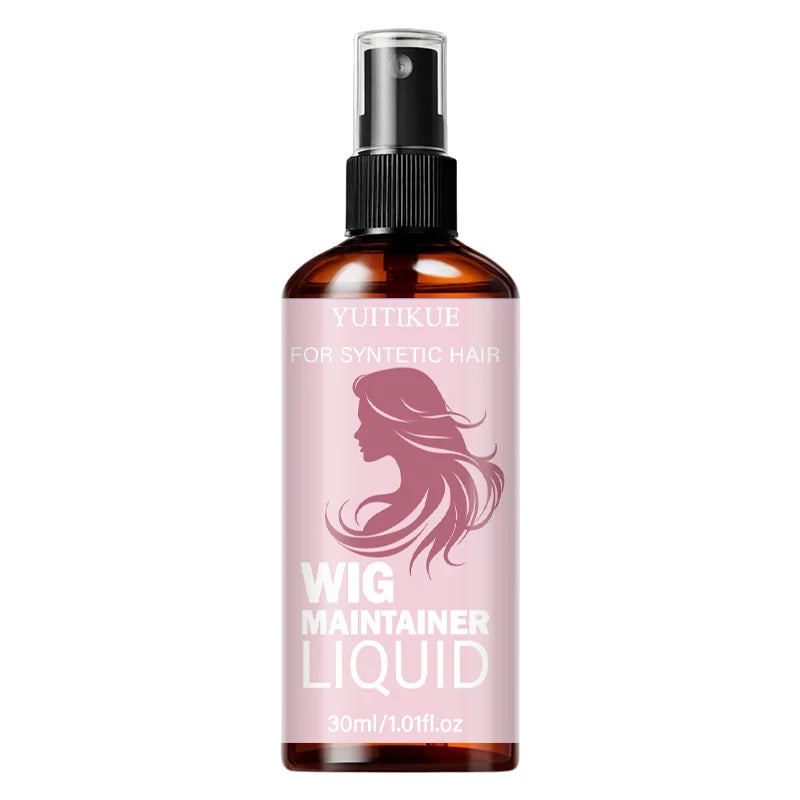 YUITIKUE Wig Detangler Spray for Smooth Shiny Synthetic Hair Wig Detangler Spray Zpaxo 1pc