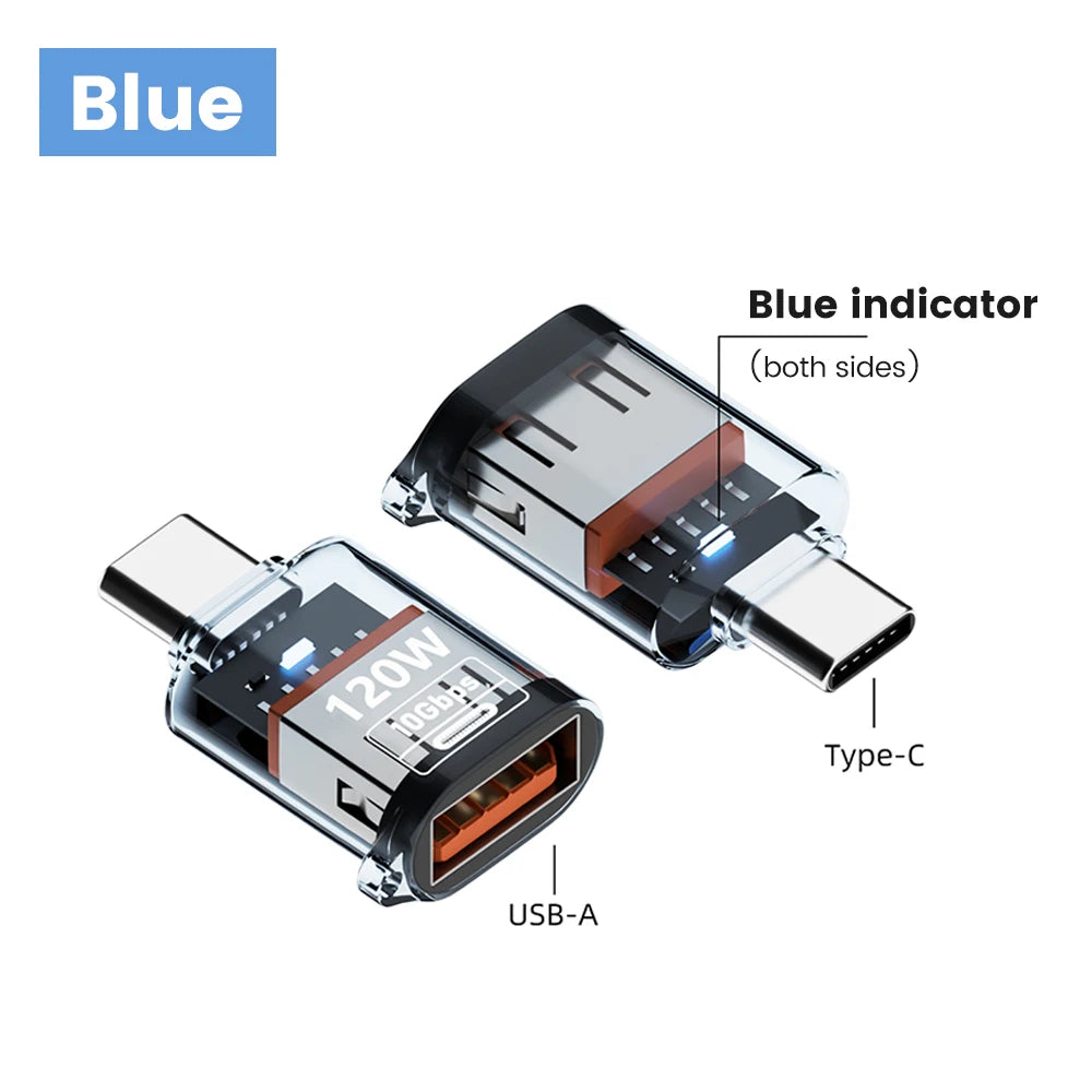 USB 3 2 C Adapter OTG Fast Charging 120W 10GB Speed Data Audio