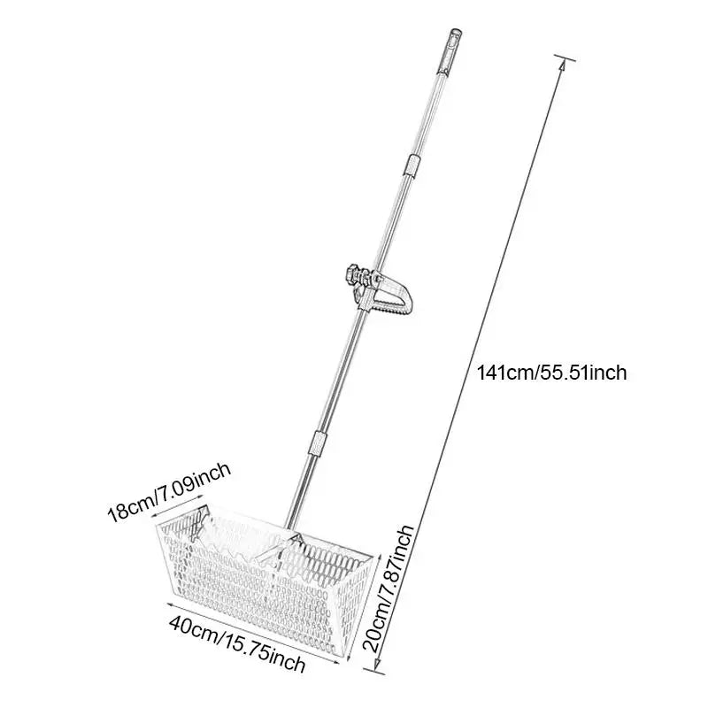 Handheld Sand Sift Rake Beach Mesh Shovel Sea Food Catcher Ergonomic Sharp Teeth Sifter for Gardening Soil Loosening Camping Zpaxo