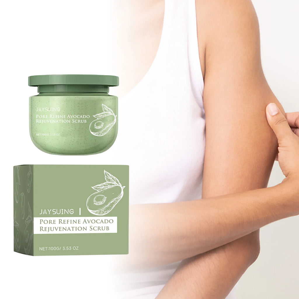 Avocado Body Scrub – Exfoliate, Brighten & Moisturize Skin Body Scrub Exfoliator Zpaxo