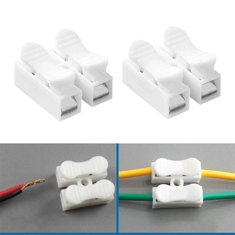 10 20 Quick Terminal Connector 1P 2P Cable Wire Connectors Spring